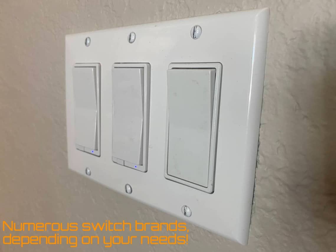 Home automation wiring setup